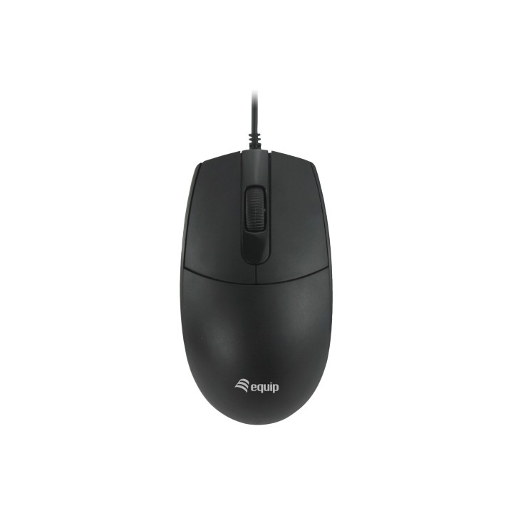 Ratón EQUIP Silent USB-A 1200dpi Negro (EQ245117)