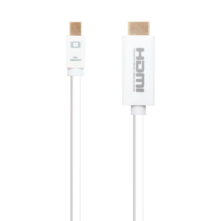 Nanocable Mini DP/M a HDMI/M 2m Blanco (10.15.4002)