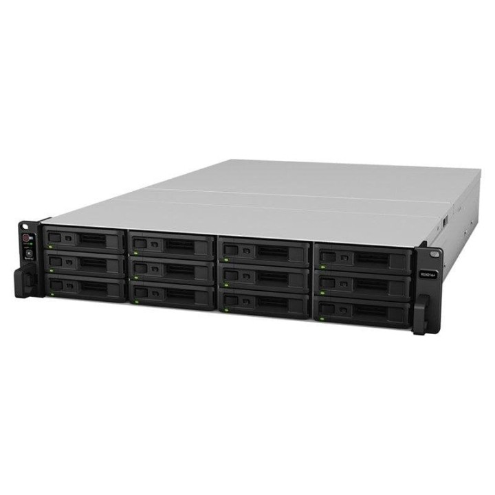 Servidor NAS rack Synology 12 bahías Xeon D-1541 8GB DDR4 2U expansión PCIe