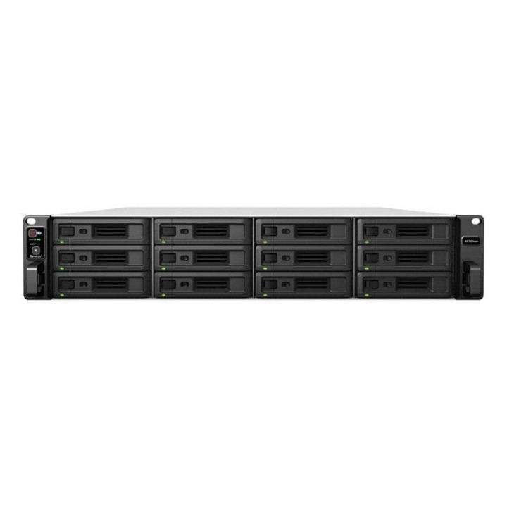 Servidor NAS rack Synology 12 bahías Xeon D-1541 8GB DDR4 2U expansión PCIe