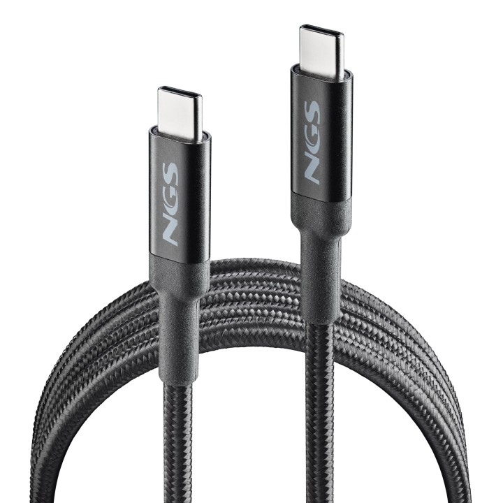 Cable NGS USB-C/M a USB-C/M 65W 2m Negro (KNOT65W-2)