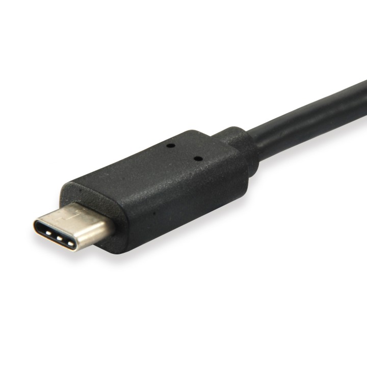 Cable EQUIP USB-A/M a USB-C/M 0.25m Negro (EQ128343)