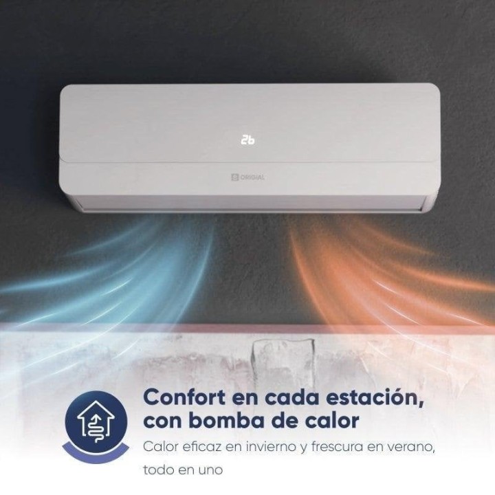 Origial Airnature 2250 WiFi Aire Acondicionado Split 1x1 con Bomba de Calor 2250 Frigorías