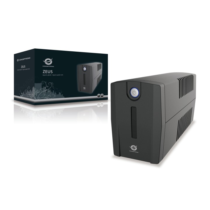 S.A.I. CONCEPTRONIC 850VA 480W 2xSchuko Negra(ZEUS02ES)