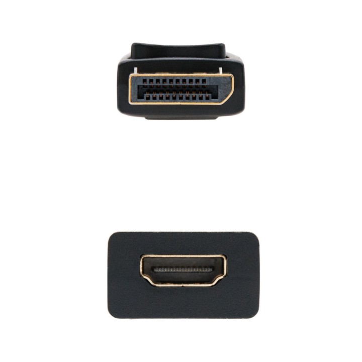 Nanocable DP/M a HDMI/H 15cm Negro (10.16.0502)