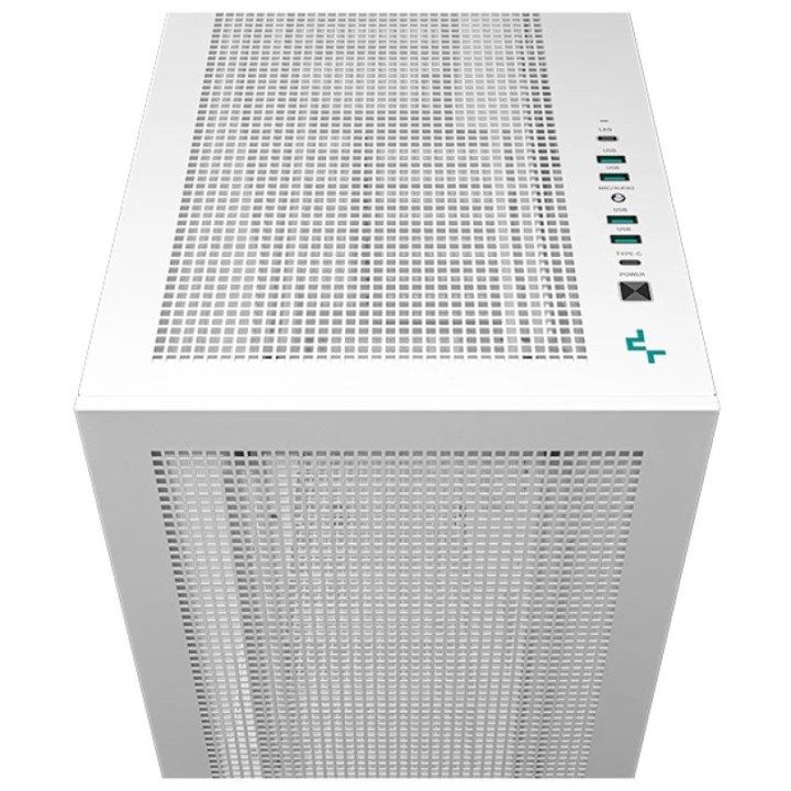 DeepCool MORPHEUS Semitorre ATX Cristal Templado USB-C Blanca