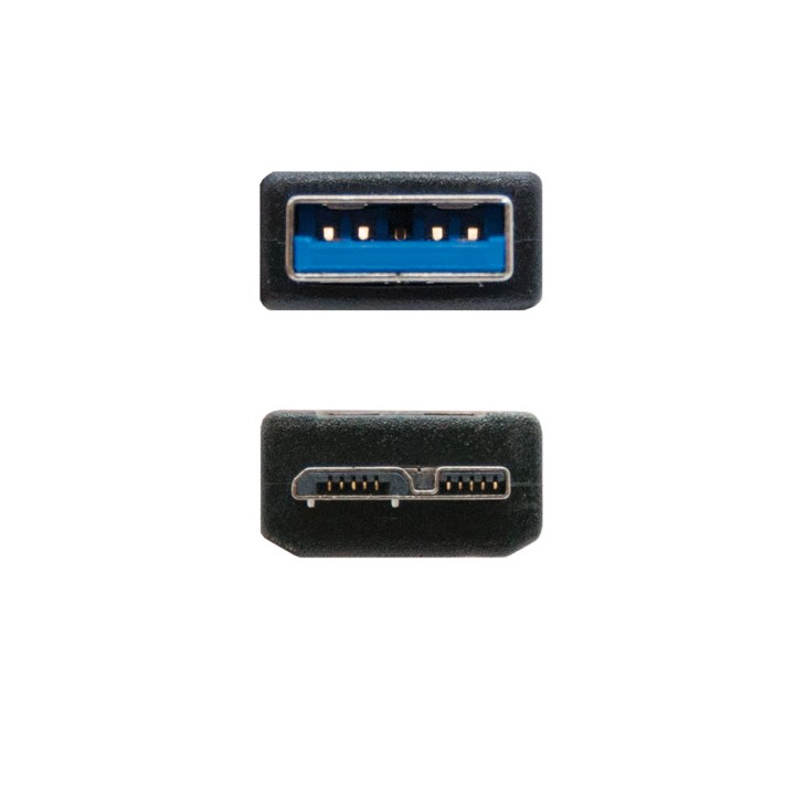Nanocable USB-A/M a mUSB-B/M 2m Negro (10.01.1102-BK)