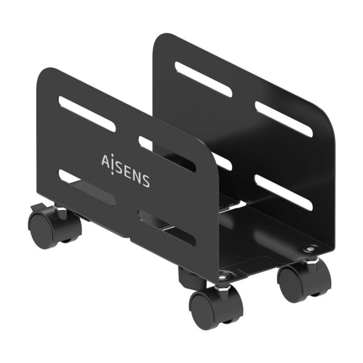 Aisens Soporte para CPU Ajustable de Suelo Metálico Negro