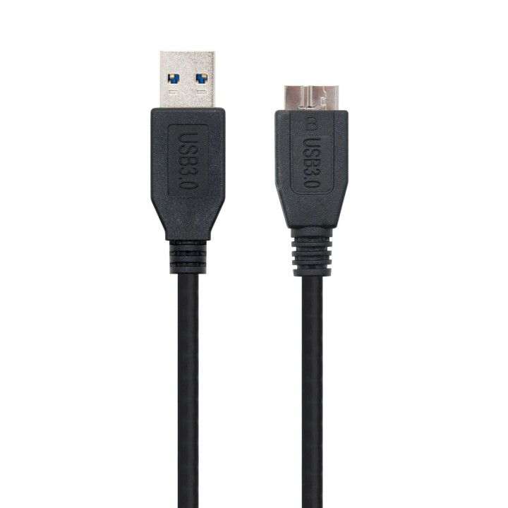 Nanocable USB-A/M a mUSB-B/M 1m Negro (10.01.1101-BK)