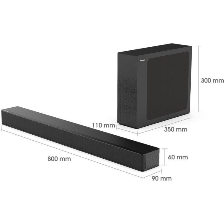 Hisense HS2100 Barra de Sonido Inalámbrica 2.1 240W