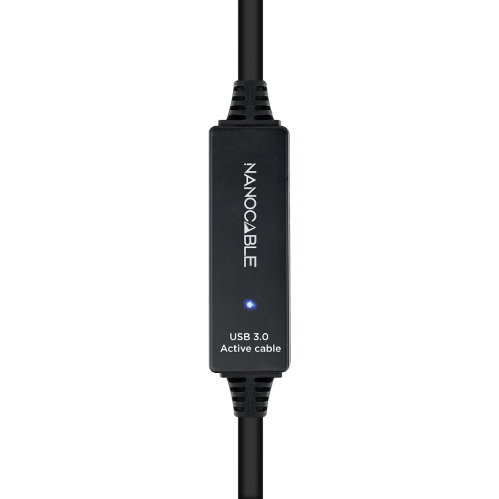 Nanocable USB-A/M a USB-A/H 10m Negro (10.01.0312)