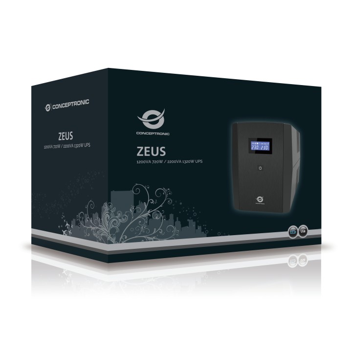 S.A.I. CONCEPTRONIC 2200VA 1320W 2xSchuko (ZEUS04EM)