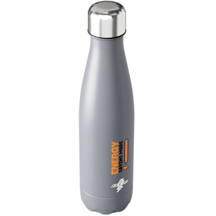 PcCom Botella Isotérmica Logo Plata