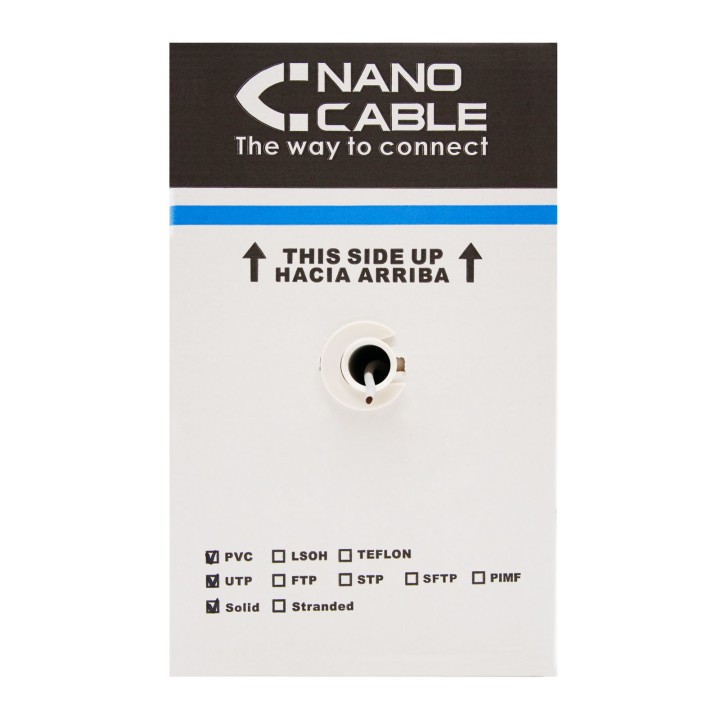 Nanocable RJ45 Cat.6 UTP 305m Negro (10.20.0504-EXT-BK)