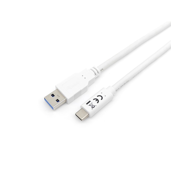 Cable EQUIP Usb3.2-C/M a Usb-A/M 2m Blanco (128364)