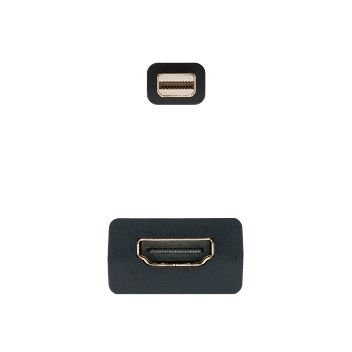 Nanocable Mini DP/M a HDMI/H 15cm Negro (10.16.0102)