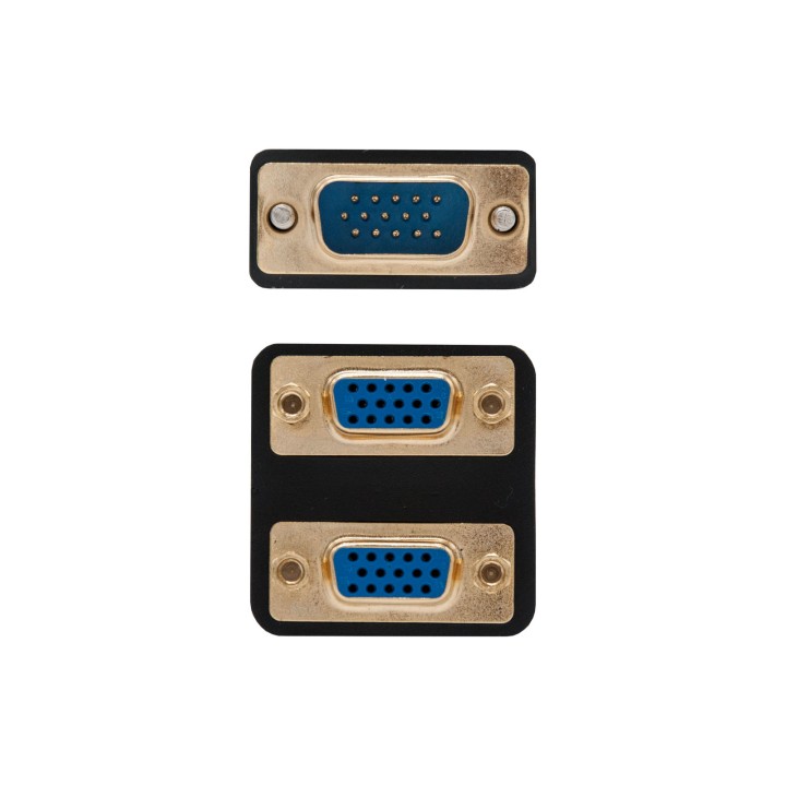 Nanocable 1xVGA/M a 2xVGA/H 20Cm Negro (10.15.1900)
