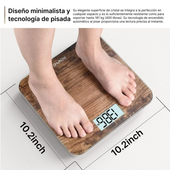 Renpho Core 1S Báscula de Baño Marrón