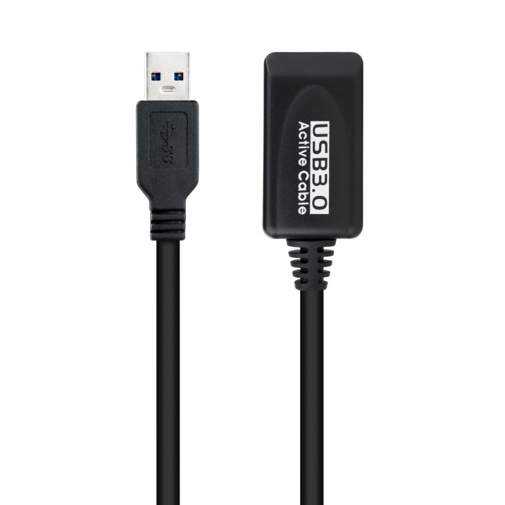 Nanocable USB-A/M a USB-A/H 5m Negro (10.01.0311)