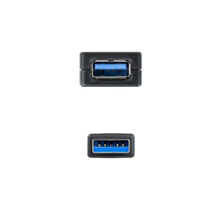 Nanocable USB-A/M a USB-A/H 5m Negro (10.01.0311)