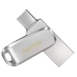 SanDisk Ultra Dual Drive Luxe 64GB USB-C/USB 3.2 Plata