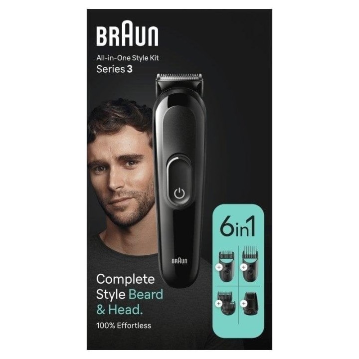 Cortapelos Multifunción Braun MGK3410 Inalámbrico 1-21mm 50min 4 Peines Lavable Precisión