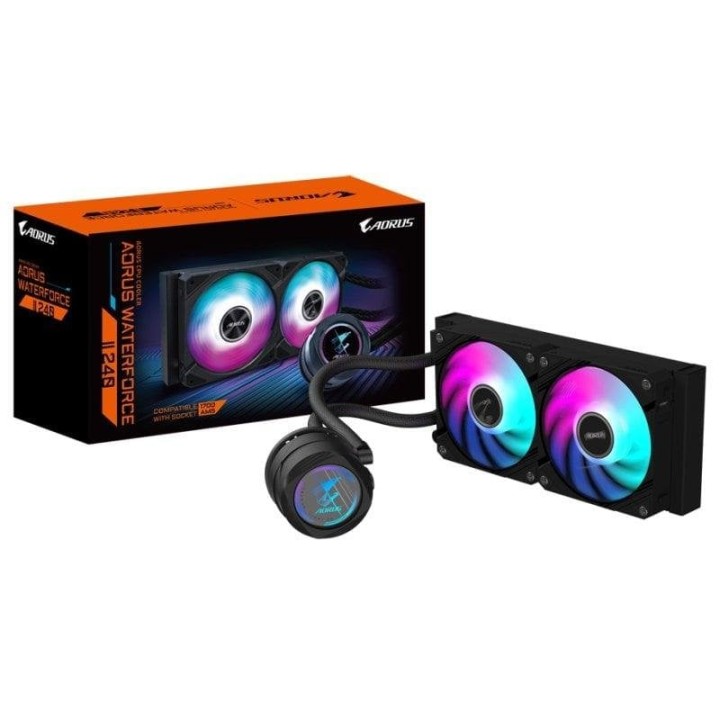 Gigabyte AORUS WATERFORCE II 240 RGB Kit Refrigeración Líquida 240mm Negro