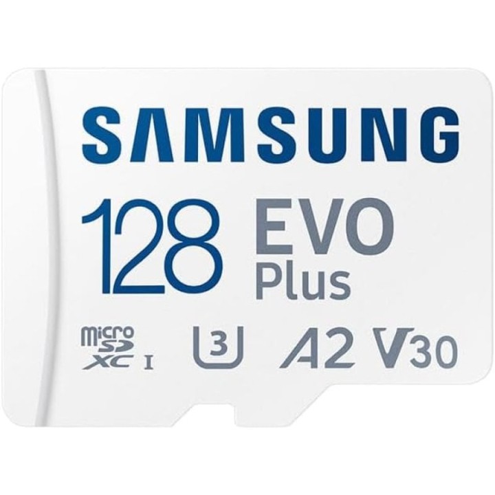 Samsung EVO Plus MicroSDXC 128 GB UHS-I U3 V30 Clase 10 con Adaptador