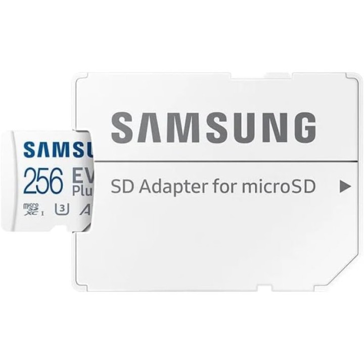 Samsung EVO Plus MicroSDXC 256GB UHS-I U3 V30 Clase 10 + Adaptador SD