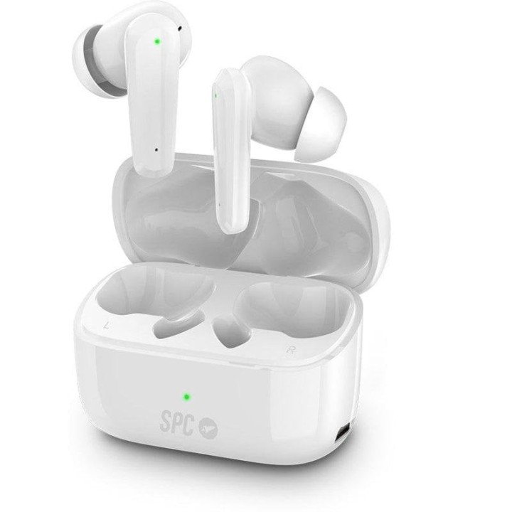 Auriculares SPC Ether 2 Pro inalámbricos Bluetooth con Cancelación de Ruido, control táctil y modo gaming blancos