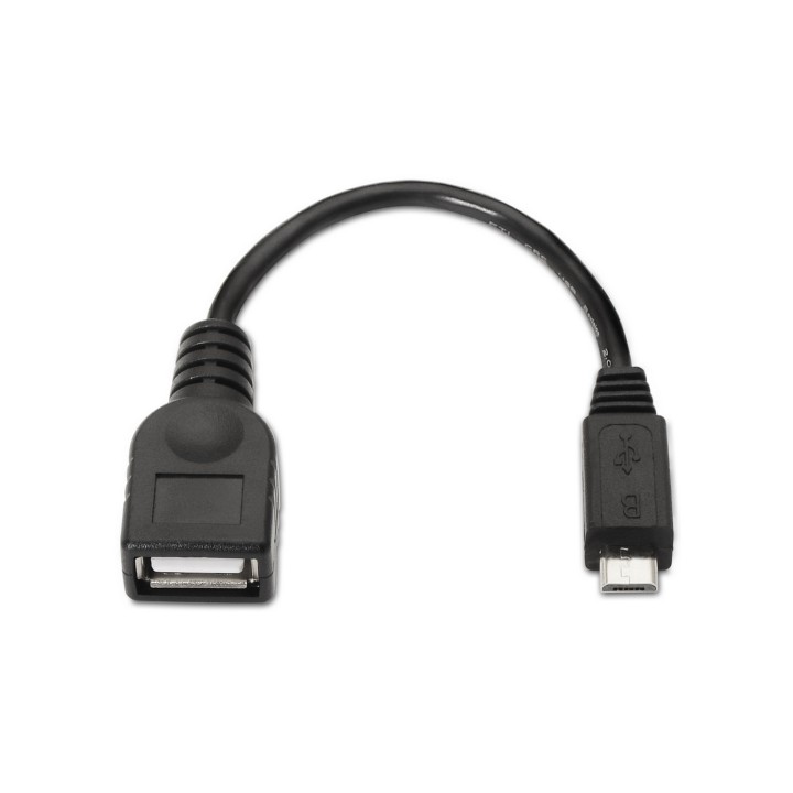 Cable AISENS USB-A/M a mUSB-B/H 15cm Negro (A101-0031)