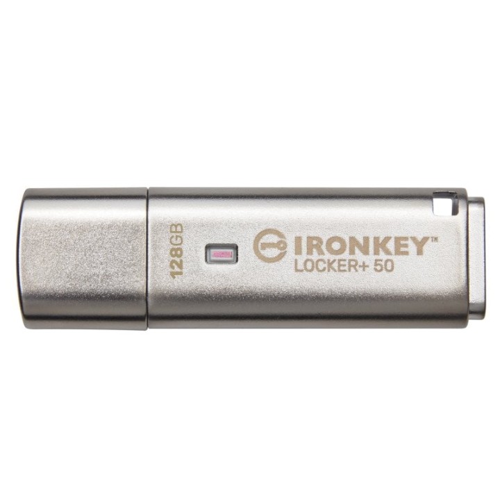 Kingston IronKey Locker+ 50 128GB USB 3.0 Plata