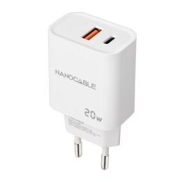 Cargador de Pared Nanocable USB-A/C Blanco (10.10.2007)