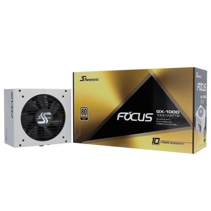 Seasonic Focus GX-1000 White ATX 3 PCIe 5.1 1000W 80Plus Gold Modular