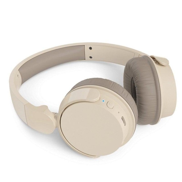 Auriculares Philips TAH3209 inalámbricos Bluetooth para llamadas y música beige plegables