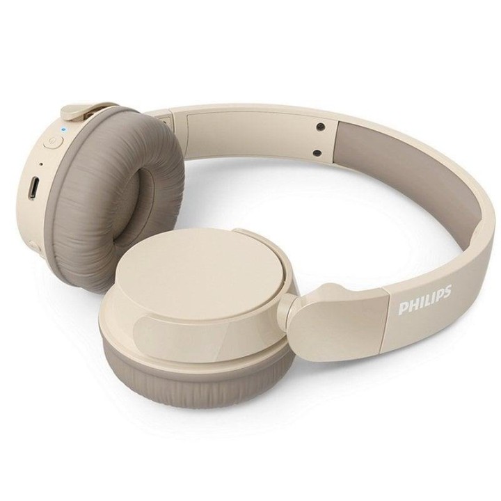 Auriculares Philips TAH3209 inalámbricos Bluetooth para llamadas y música beige plegables