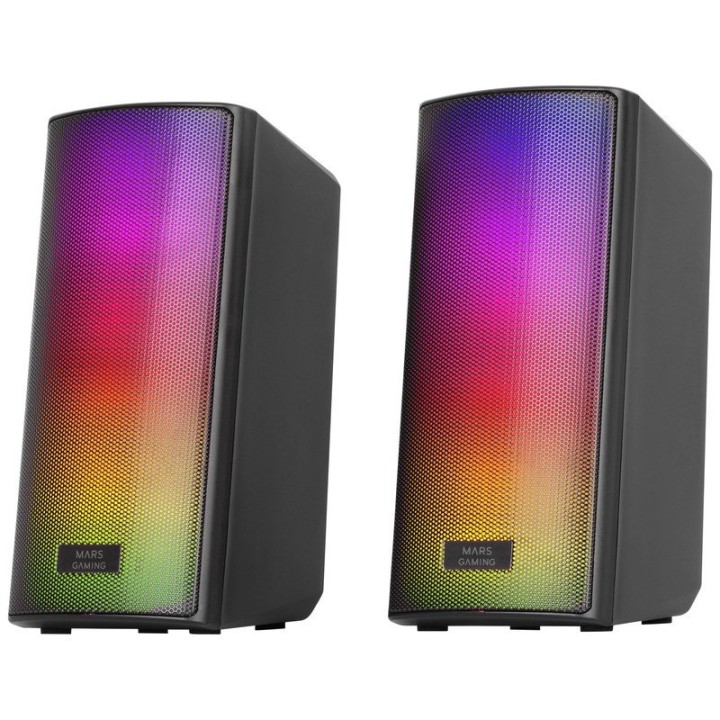 Mars Gaming MSRGB2 Altavoces Compactos Bluetooth 5.3 RGB DSP Frontal 15W Negro