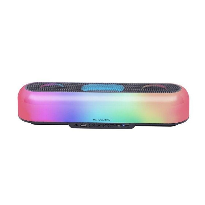Mars Gaming MSB-ORB Altifalante Portátil + Barra de Som Bluetooth RGB 5.3 360º 20W Preto