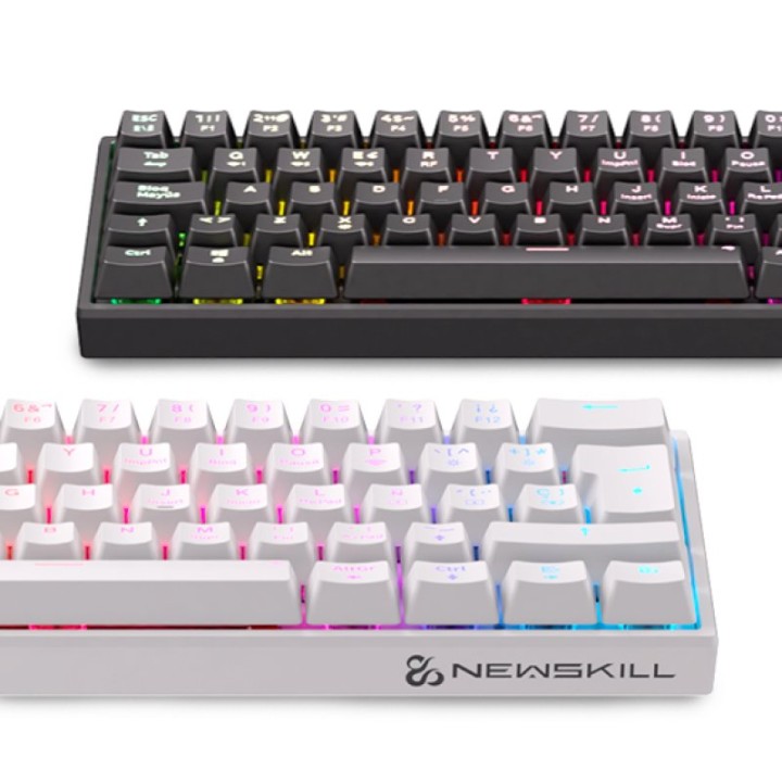 Newskill Pyros V2 Teclado Gaming Inalámbrico Mecánico 60% Hotswap Negro