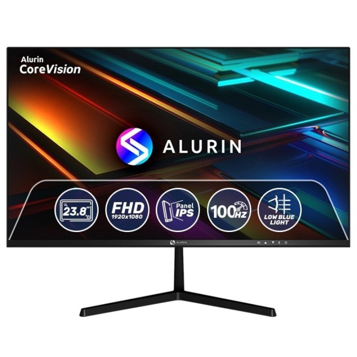 Alurin CoreVision 100IPSLite 24" FHD 100Hz + Combo Teclado y Ratón Wireless