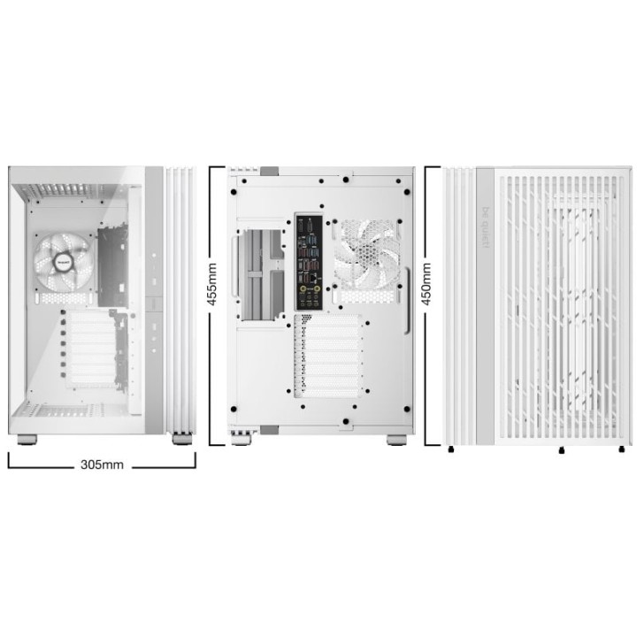 be quiet! LIGHT BASE 600 LX ARGB Midi Tower ATX Doble Cristal Templado USB-C Blanca