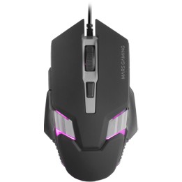 Ratón Mars Gaming Óptico RGB USB 4000dpi Negro (MM024)