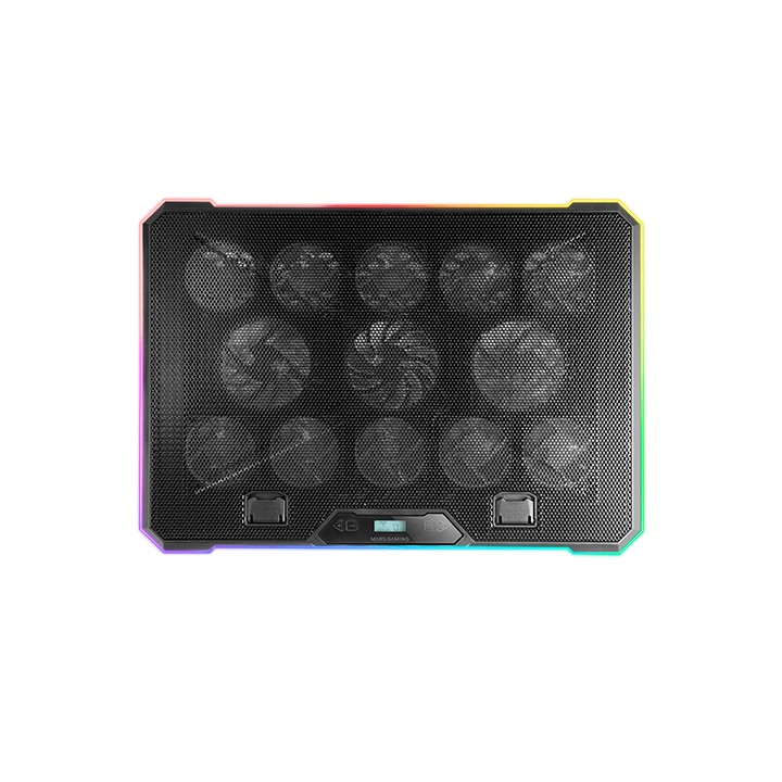 Base Refrigeración Mars Gaming 17" ARGB Negra (MNBC13)