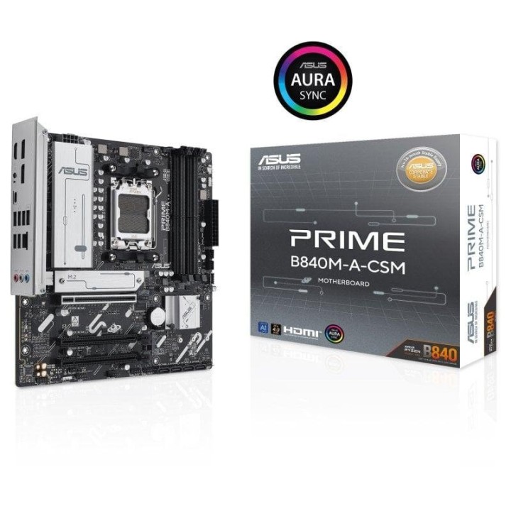 Placa Base ASUS PRIME B840M-A-CSM B840 Socket AM5 DDR5 micro-ATX 2.5GbE Sin WiFi M.2 RAID