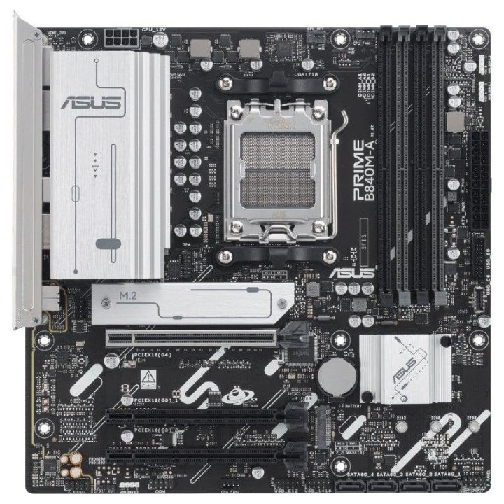 Placa Base ASUS PRIME B840M-A-CSM B840 Socket AM5 DDR5 micro-ATX 2.5GbE Sin WiFi M.2 RAID