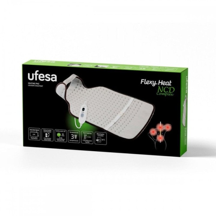 Ufesa Flexy Heat NCD Complex Almohadilla Ergonómica 100W 42x63cm Beige