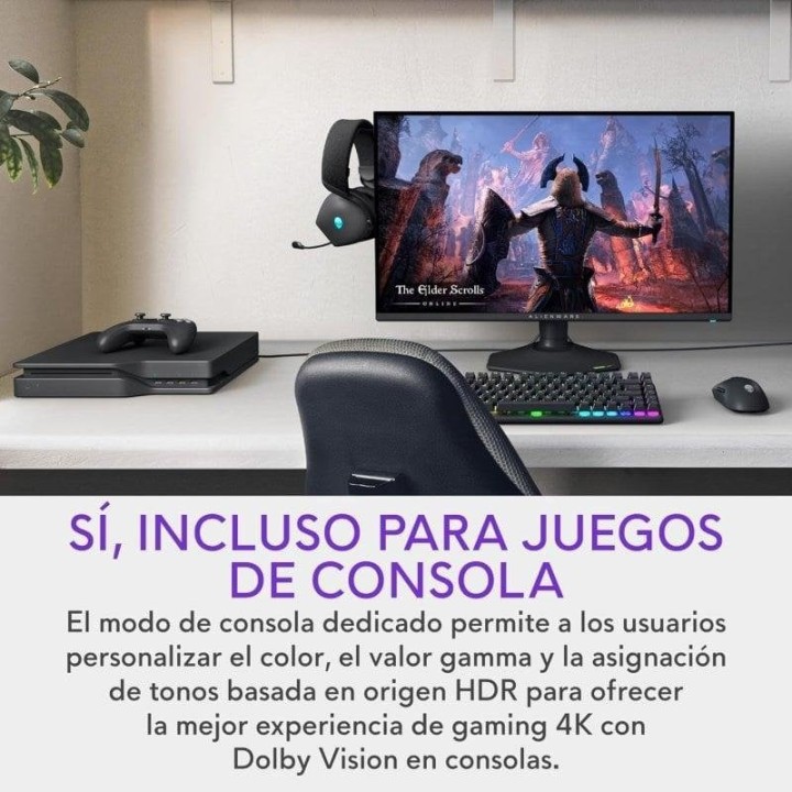 Dell Alienware AW2725QF 27" LED IPS UltraHD 4K 180Hz Altura Ajustable HDR 600 G-SYNC Compatible