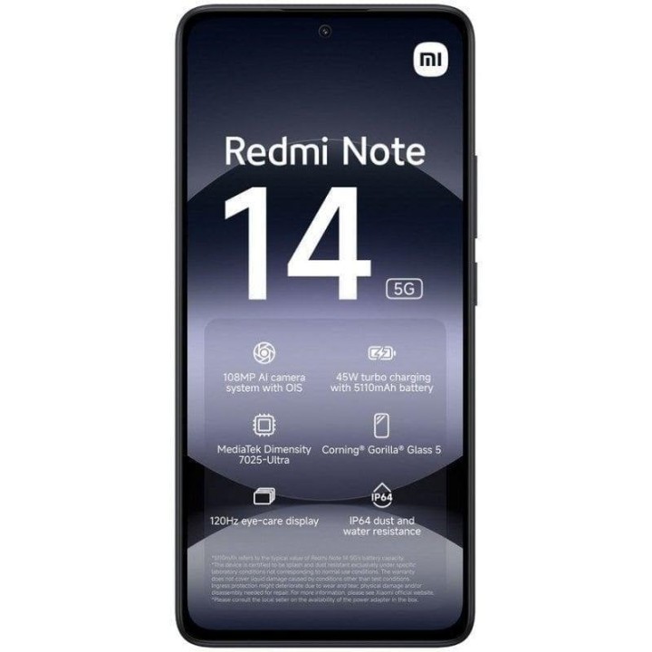 Xiaomi REDMI Note 14 5G 8GB 256GB 6.67" Negro Medianoche