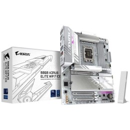 Placa Base Gigabyte B860 AORUS ELITE WIFI7 ICE B860 LGA1851 DDR5 ATX WiFi 7 PCIe 5.0 2.5GbE M.2 RGB