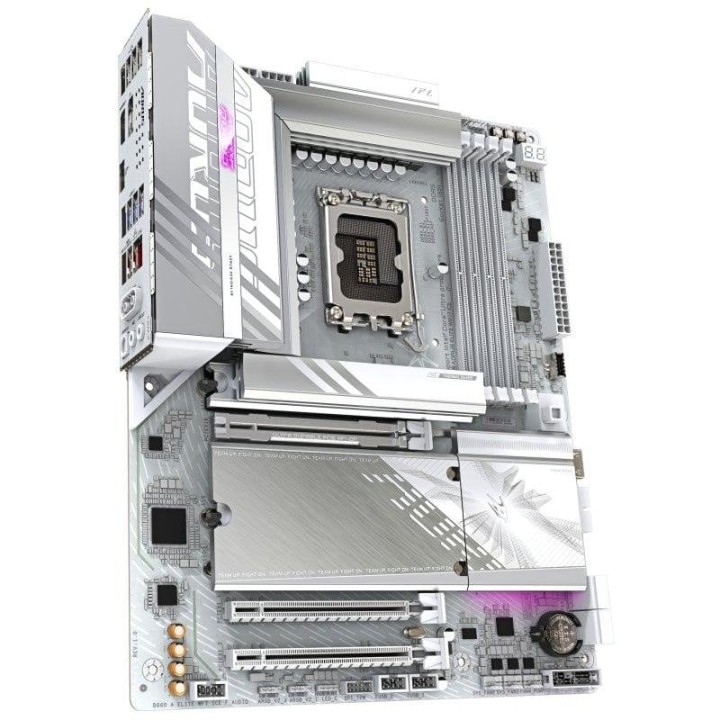 Placa Base Gigabyte B860 AORUS ELITE WIFI7 ICE B860 LGA1851 DDR5 ATX WiFi 7 PCIe 5.0 2.5GbE M.2 RGB
